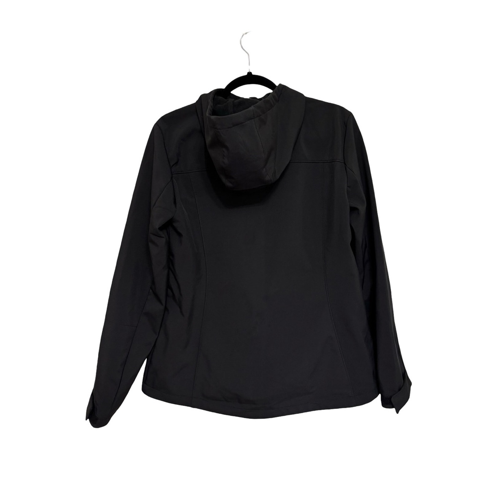 New Avalanche Women's Fleece Lined Hoodie Soft Shell Jacket In Black - Size M — image 4 of 8
